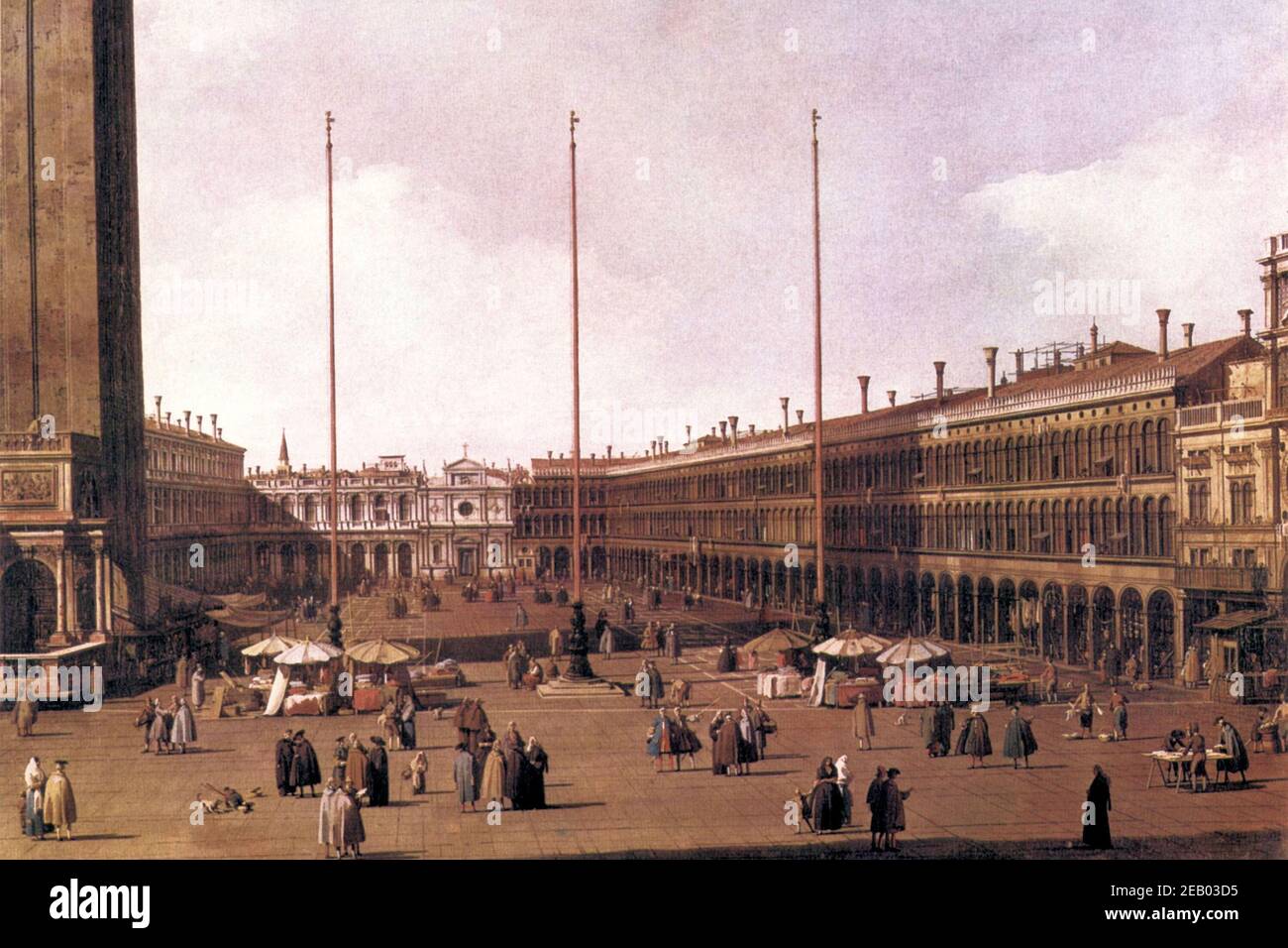 Piazza San Marco 1730 Foto Stock