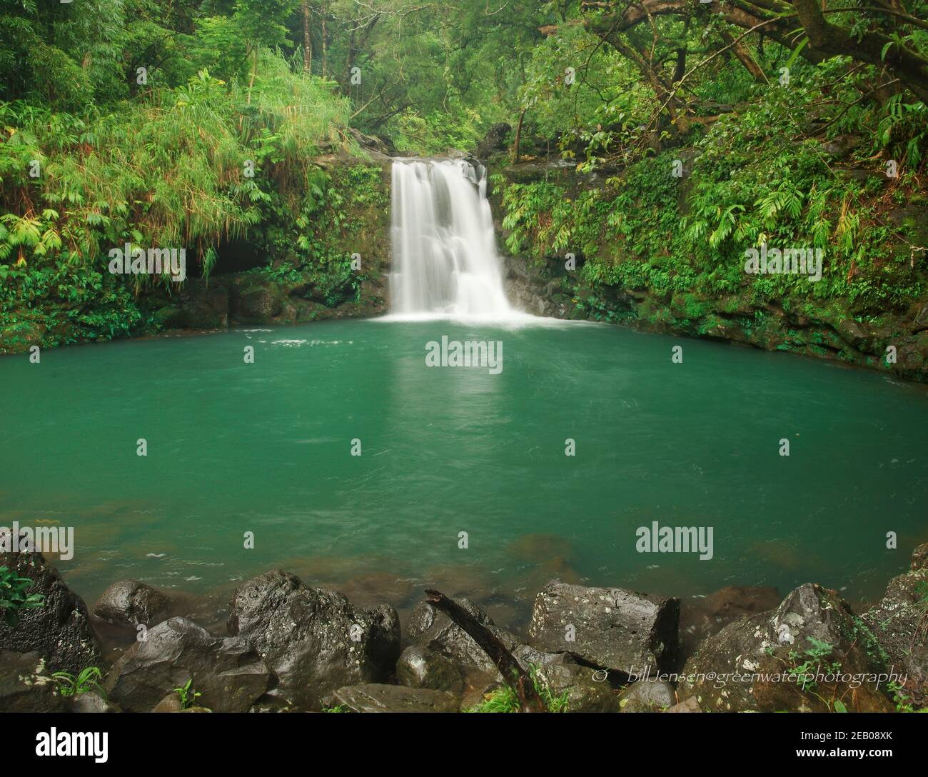 Cascata di Hana Foto Stock