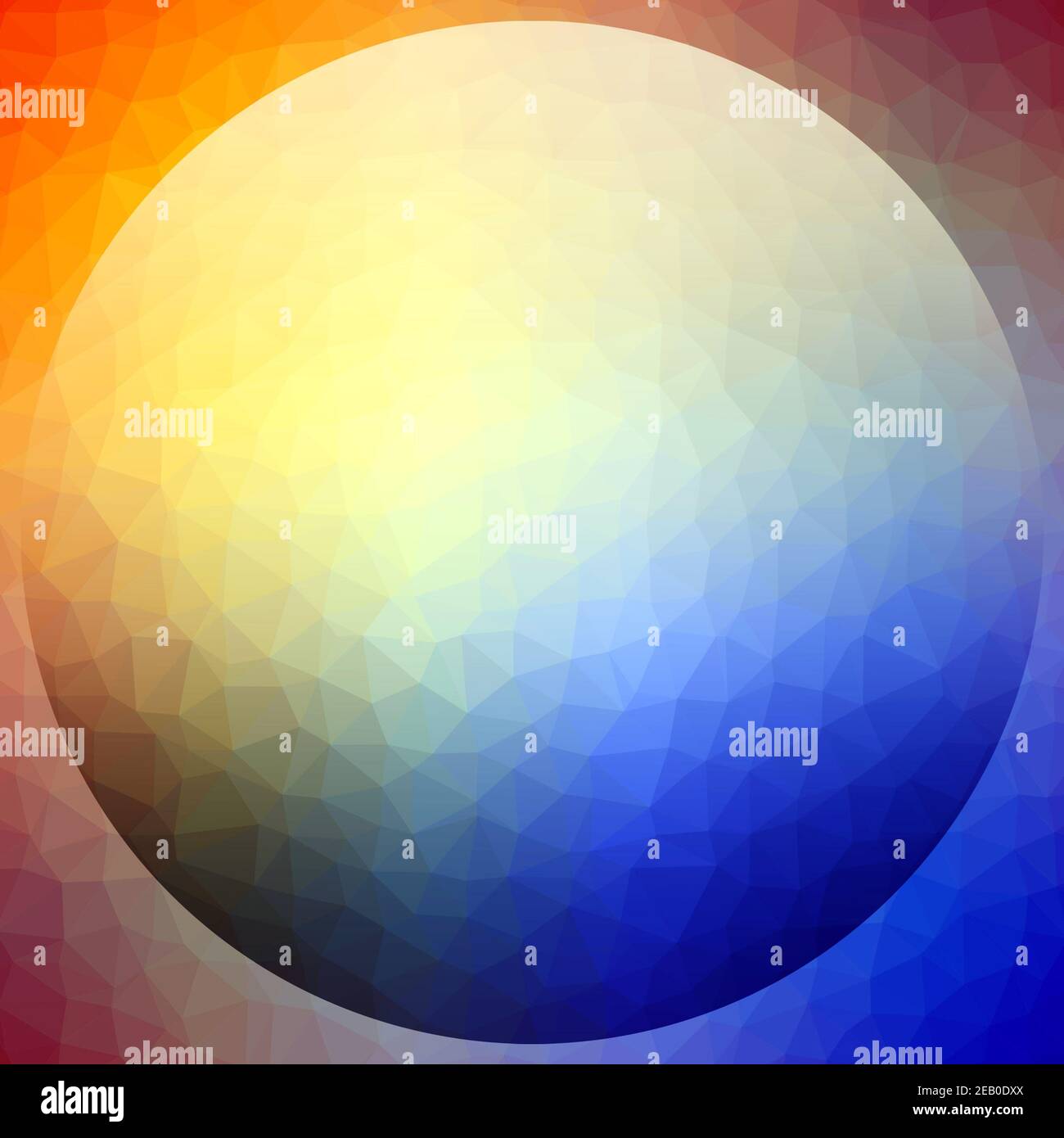 3D render pattern con sfondo colorato sfera poligonale Foto Stock