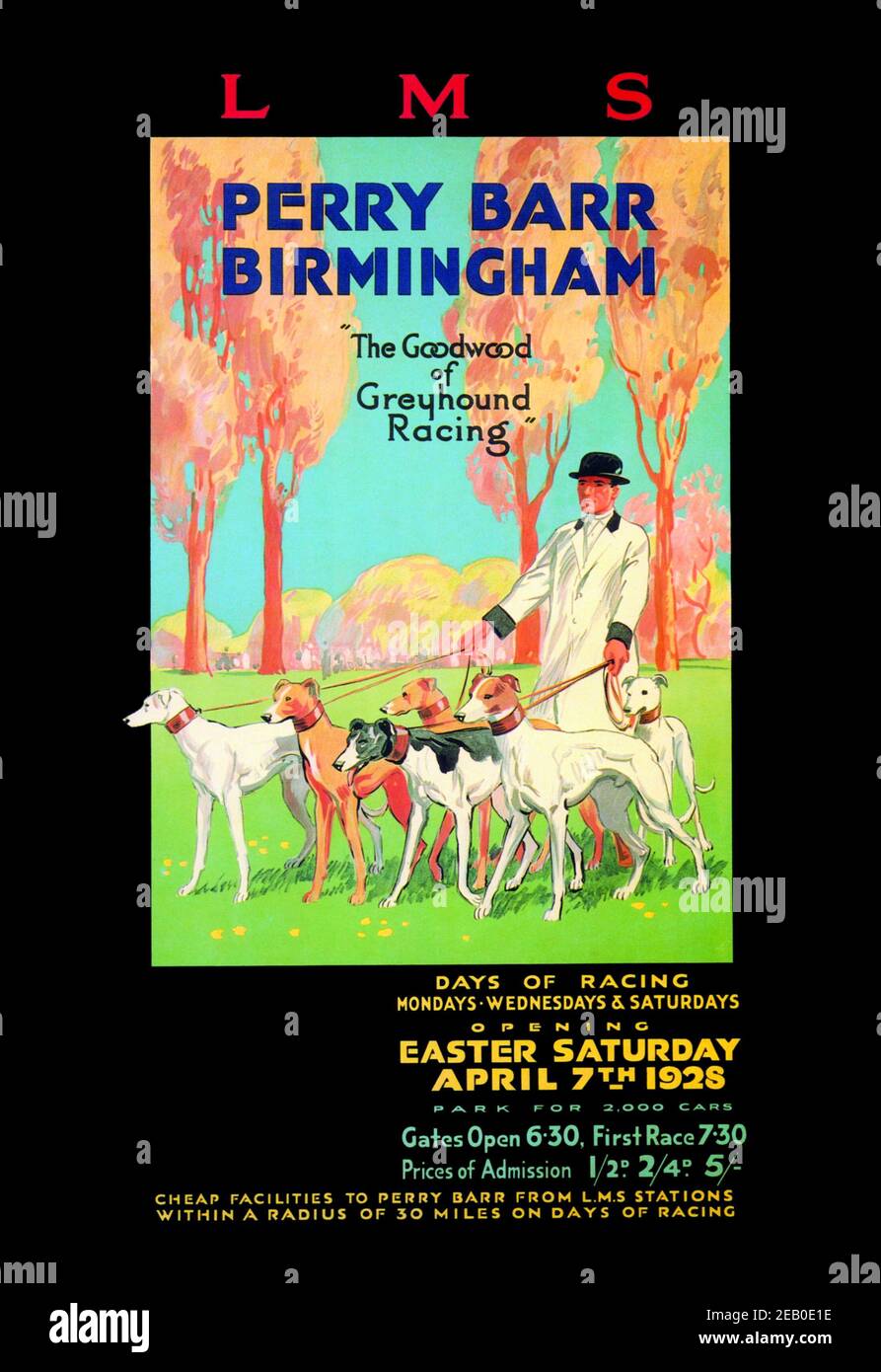 Perry Barr, Birmingham - il Greyhound Racing Foto Stock