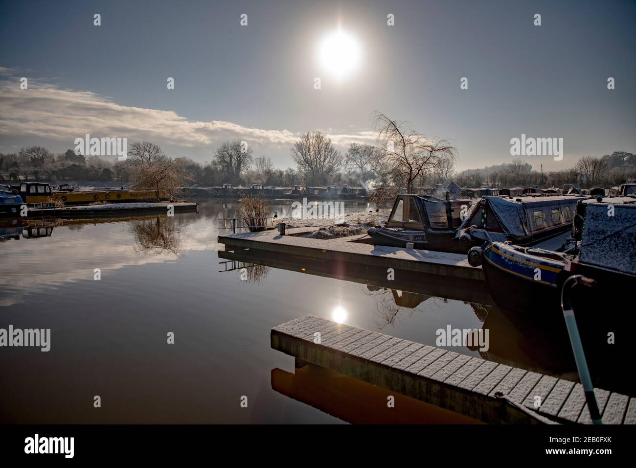 Droitwich Spa Marina Worcester Foto Stock
