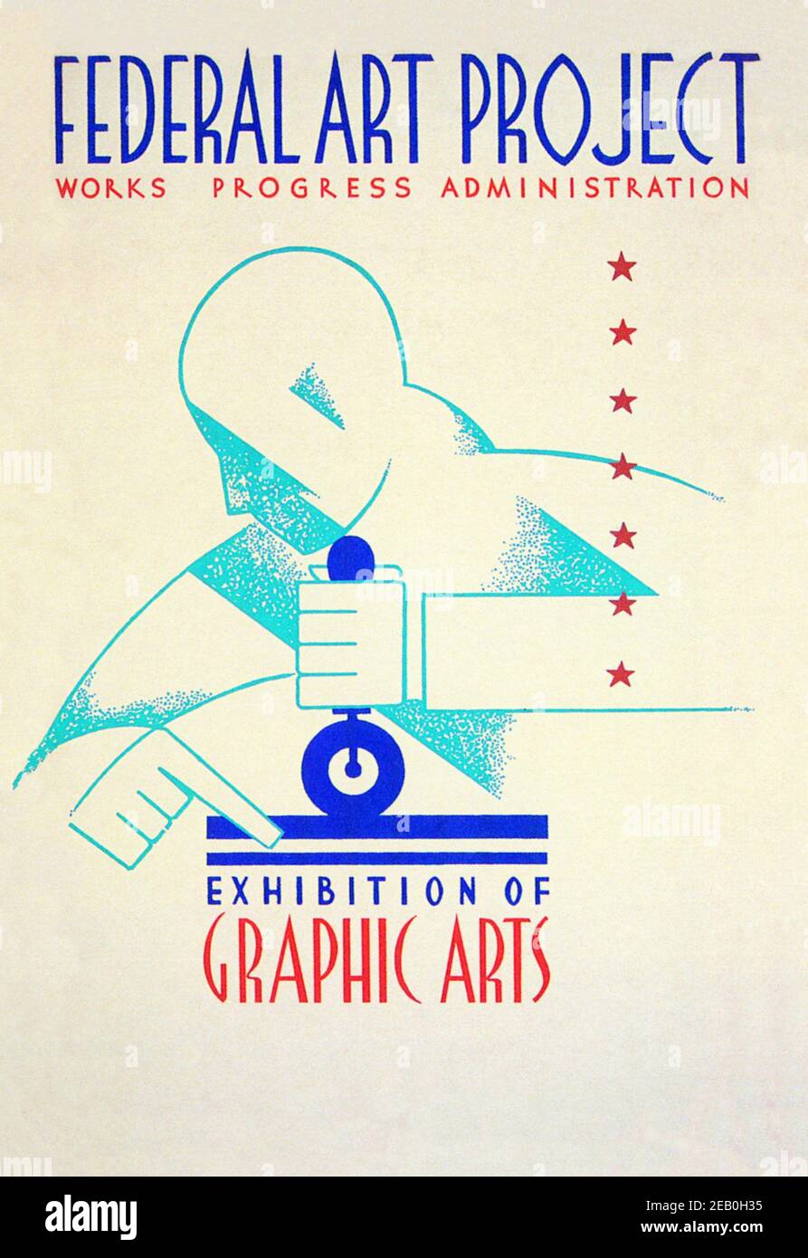Progetto federale di arte: Mostra di Arti Grafiche Foto Stock