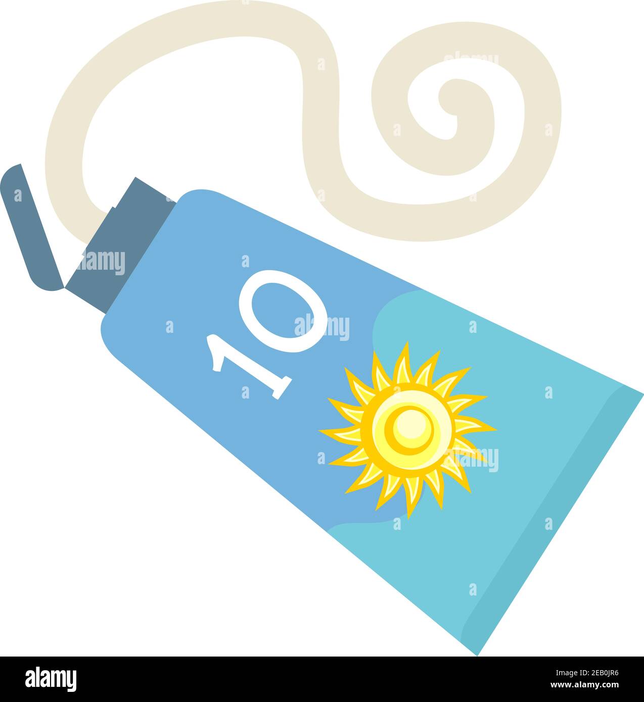 crema per bottiglie sun protect Illustrazione Vettoriale