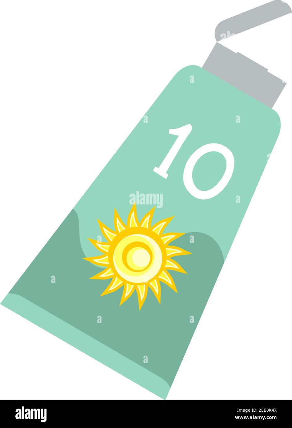 crema per bottiglie sun protect Illustrazione Vettoriale