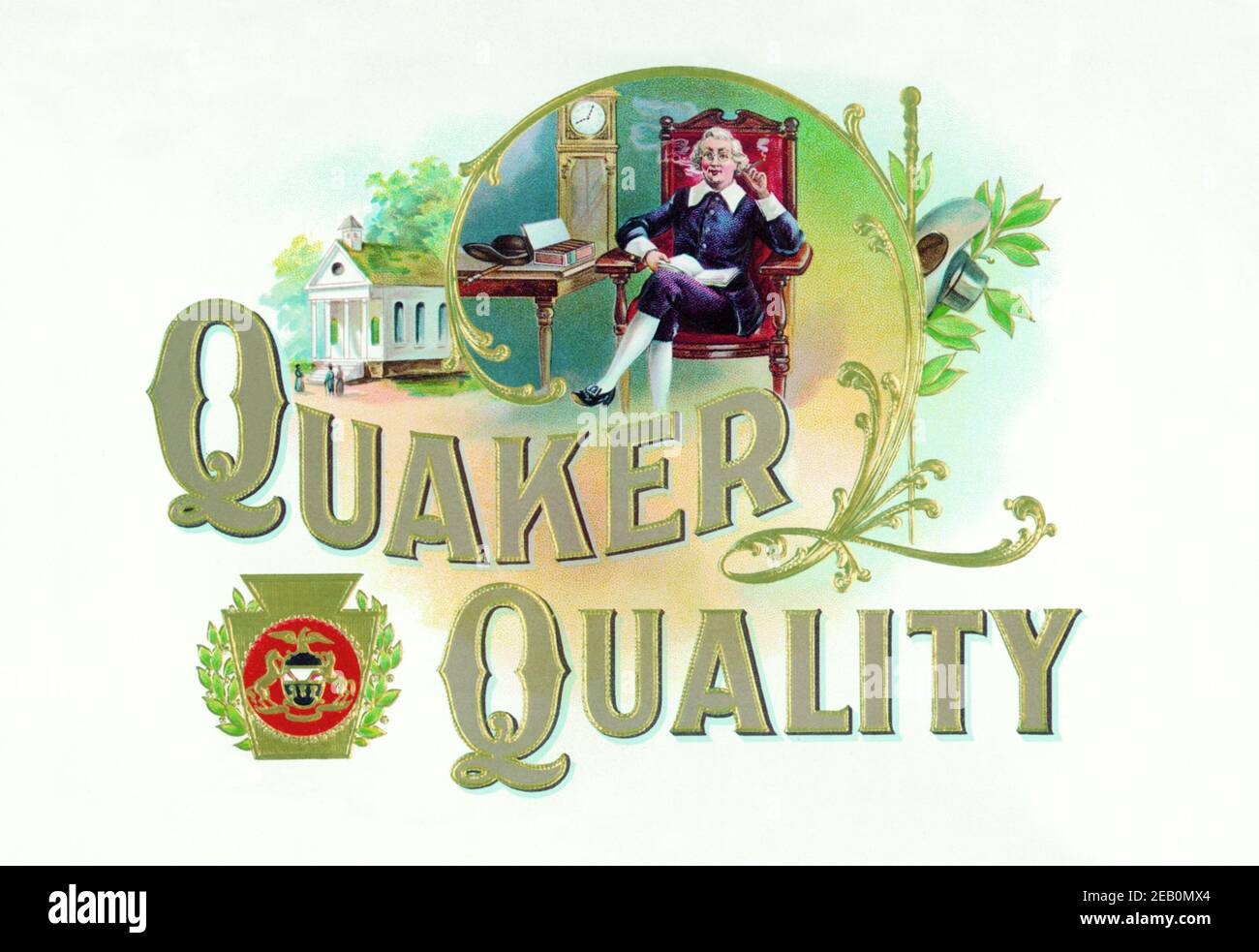 Qualità del Quaker Foto Stock