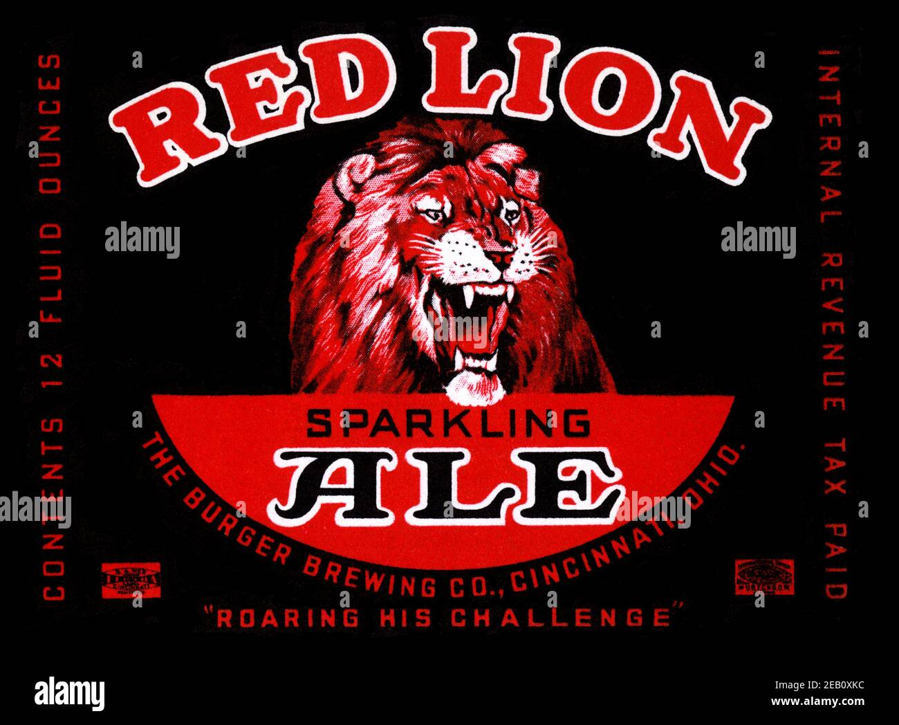 Ale Red Lion Foto Stock