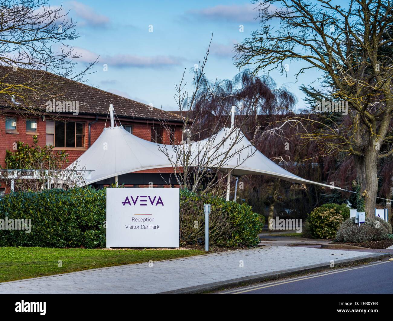 Aveva HQ a Cambridge, Regno Unito - Aveva è un fornitore di software per l'ingegneria, la progettazione e la gestione delle informazioni alle industrie di processo, di impianto e di marina Foto Stock