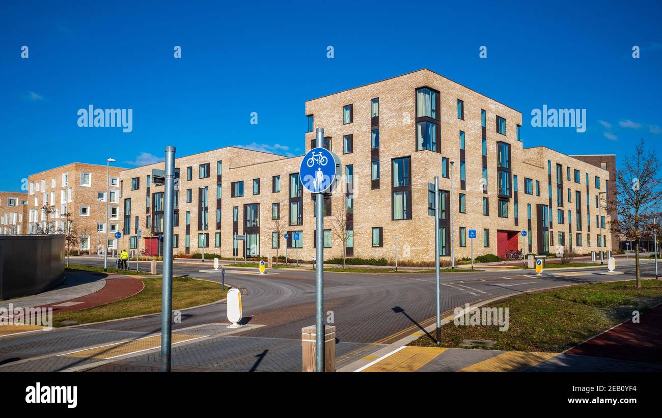 Cambridge Eddington - Eddington è un alloggiamento a sviluppo dalla Università di Cambridge finalizzate ad alleviare il sovraffollamento in Cambridge. Aperto 2017 Foto Stock