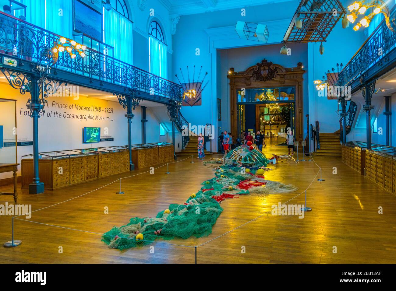 MONACO, MONACO, 14 GIUGNO 2017: Vista dell'interno del Musée océanographique de Monaco Foto Stock