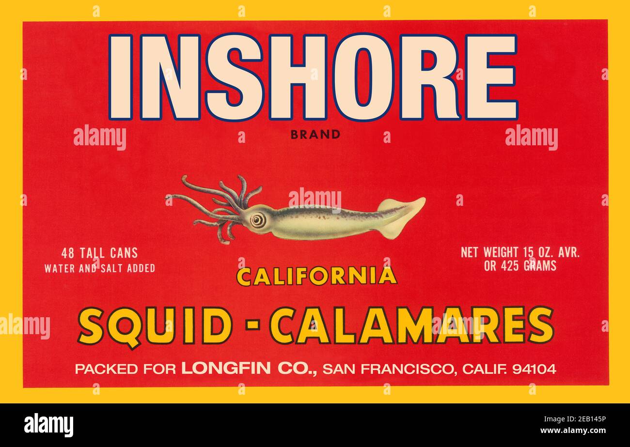 Inshore Brand Squid - Calamares 2009 Foto Stock