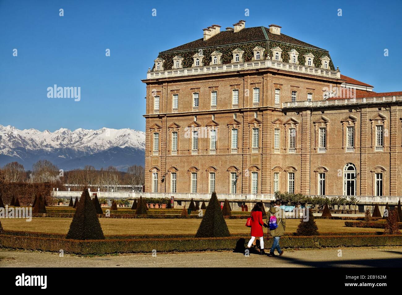 Il Palazzo di Venaria reale - residenza reale di Savoia. Torino, Italia . Foto Stock