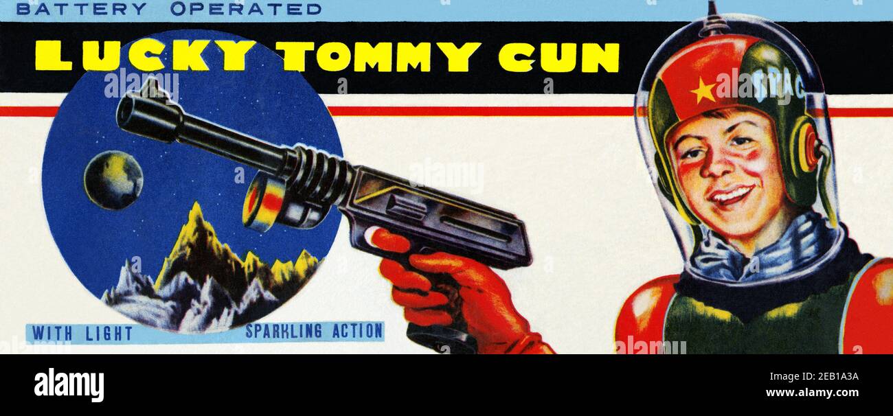 Lucky Tommy Gun 1950 Foto Stock