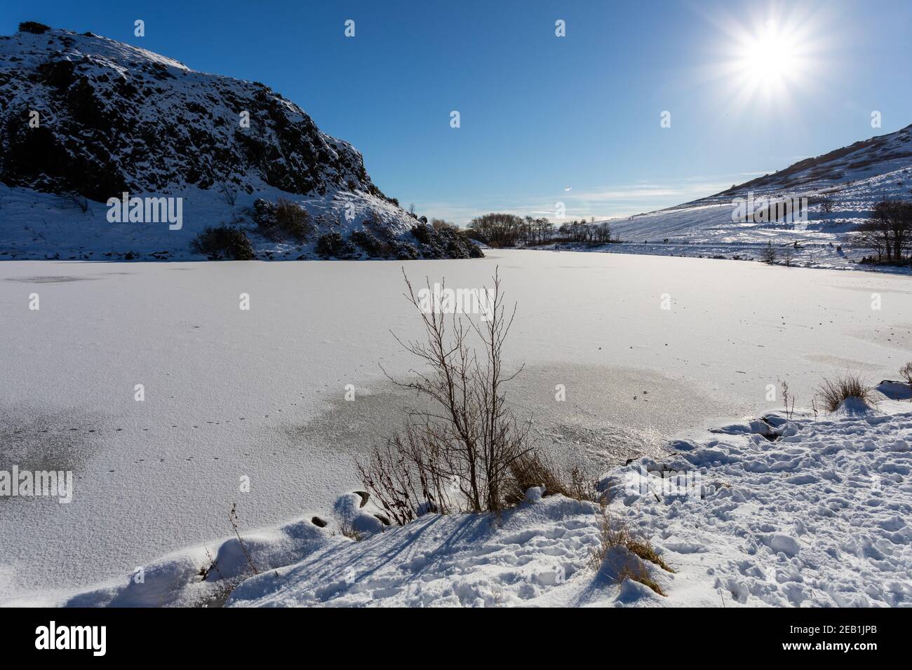 Dunsapie coperto di ghiaccio e neve Foto Stock