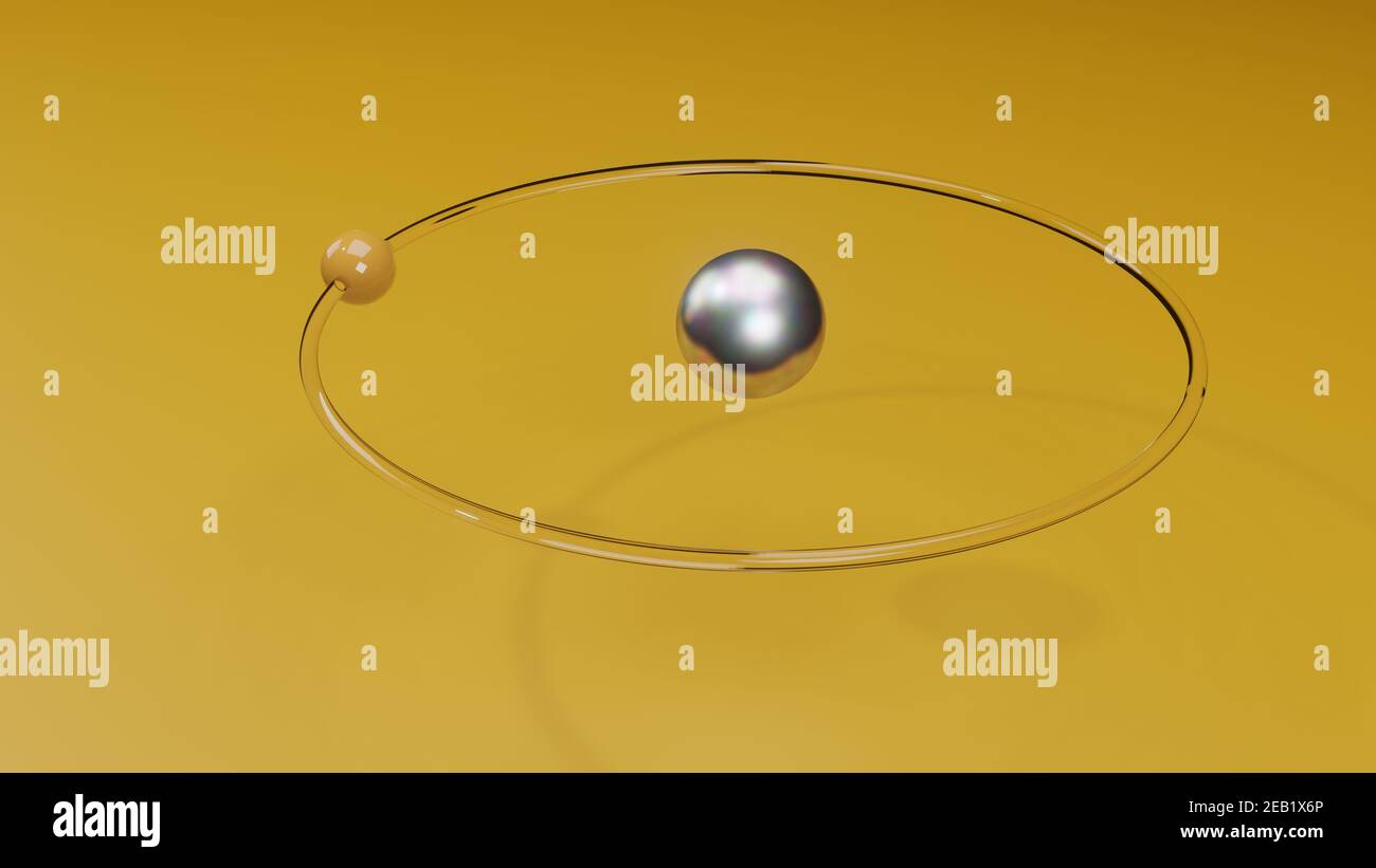 Atomo di idrogeno per la vostra presentazione scientifica Foto Stock