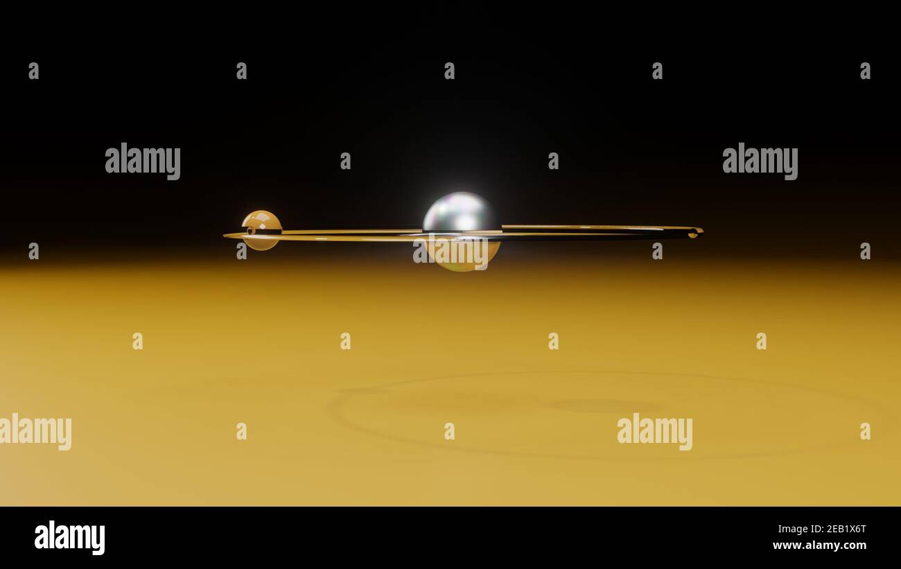 Atomo di idrogeno per la vostra presentazione scientifica Foto Stock