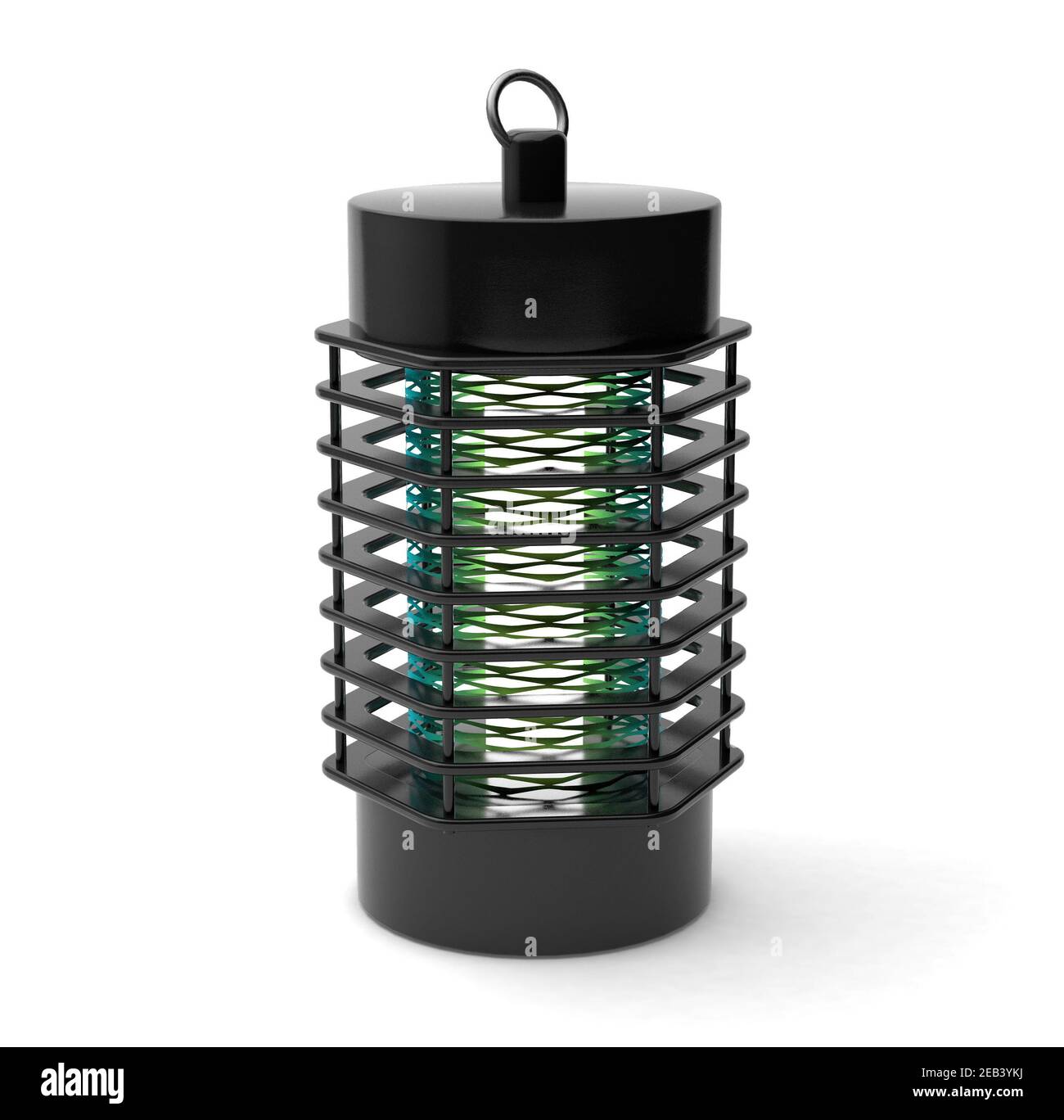 Trappola elettrica per zanzare. Protezione di insetto. Isolato su sfondo bianco. rendering 3d. Foto Stock