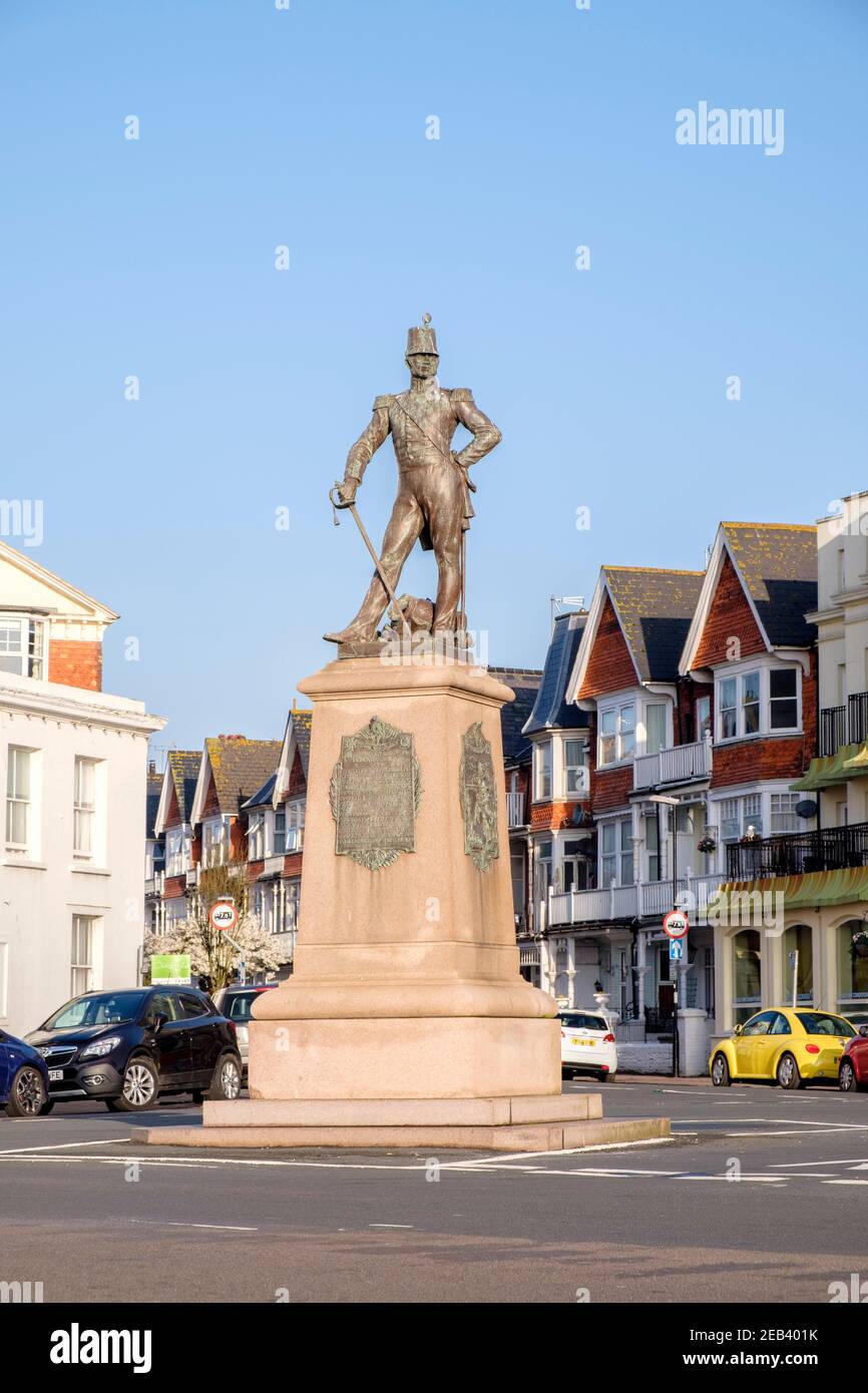 Royal Sussex Regiment Memorial, Grand Parade, Eastbourne, Sussex, Inghilterra, GB, Regno Unito Foto Stock