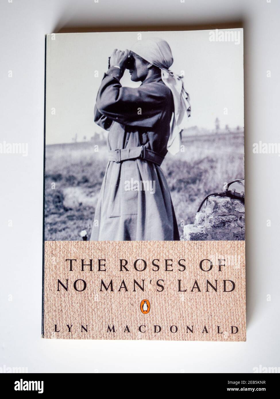 Foto del libro The Roses of No Man's Land, dell'autore e storico Lyn Macdonald; Penguin Books, 1980 Foto Stock