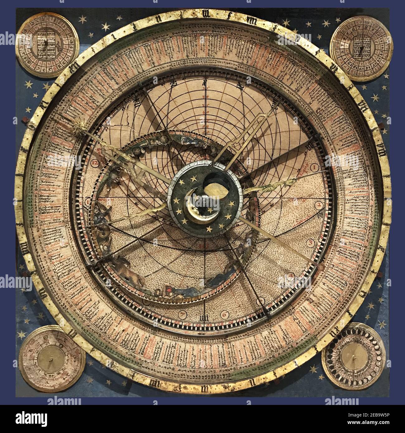 Astrolobe/Astrolabe del XVI secolo forse una volta di proprietà dell'Impero Asburgico Foto Stock