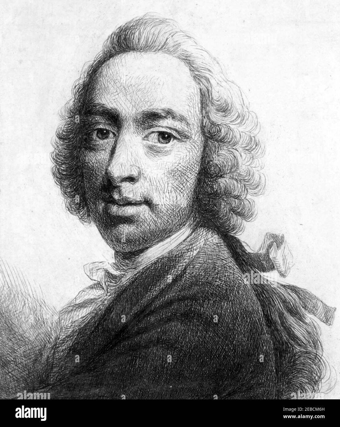 BENJAMIN WILSON (1721-1788) artista inglese, printmaker, scienziato Foto Stock