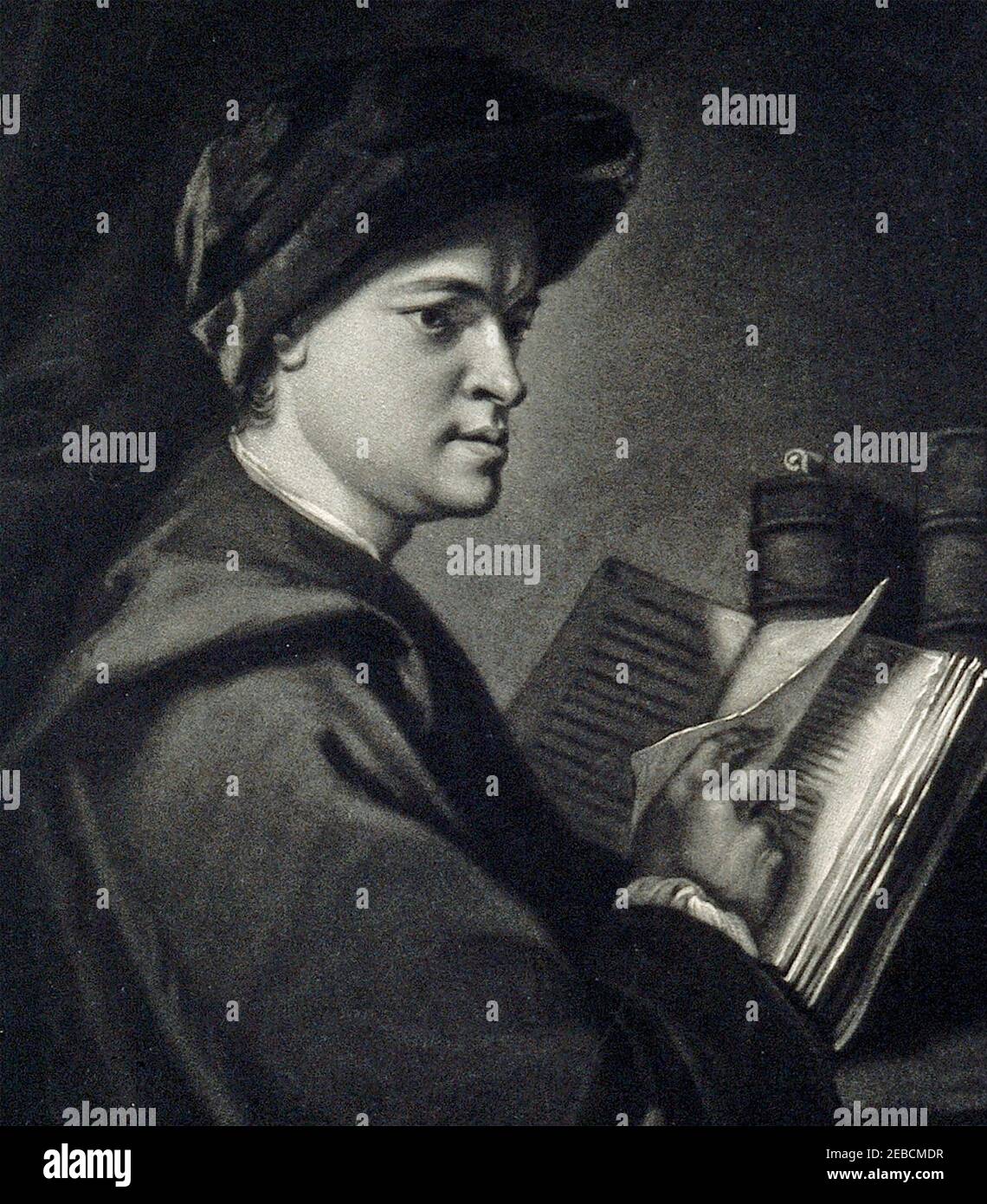 JOHN MUDGE (1721-1793) medico inglese e creatore di specchi telescopici Foto Stock