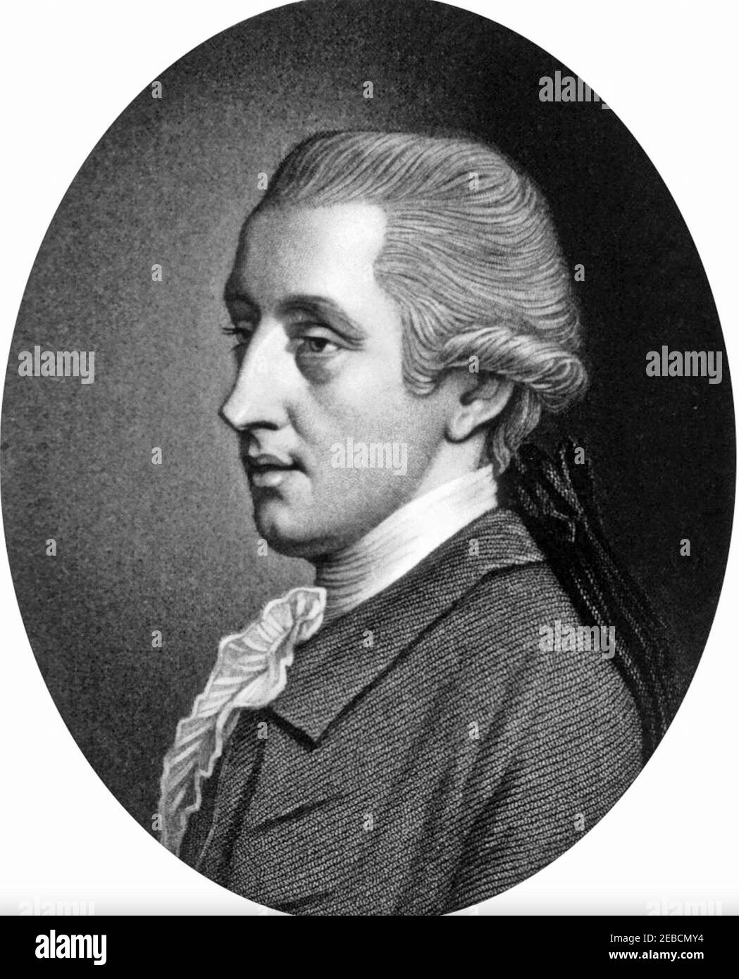 WILLIAM HEWSON (1739-1774) chirurgo e anatomista inglese Foto Stock