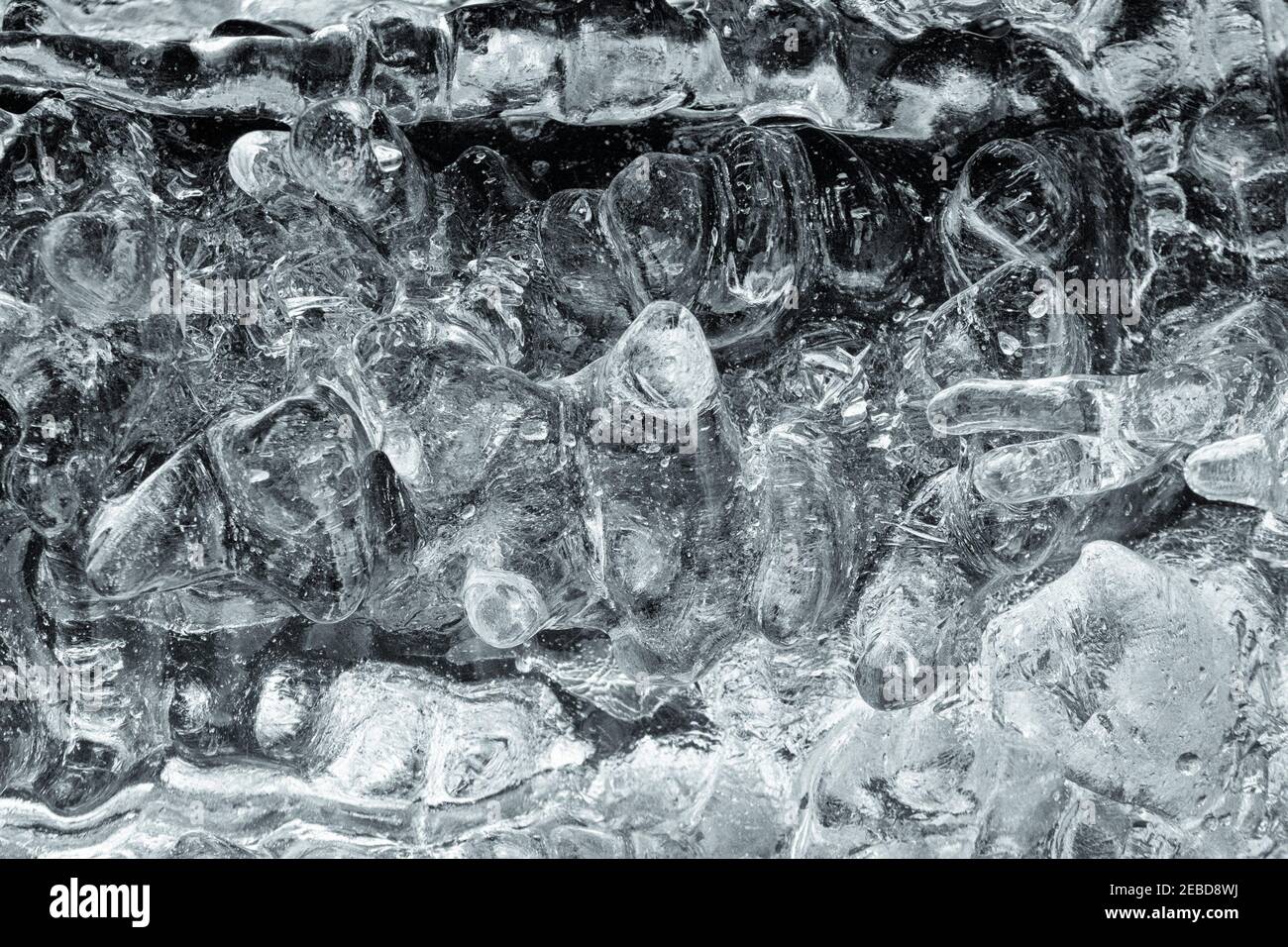 Naturale modello di ghiaccio astratto. Foto Stock