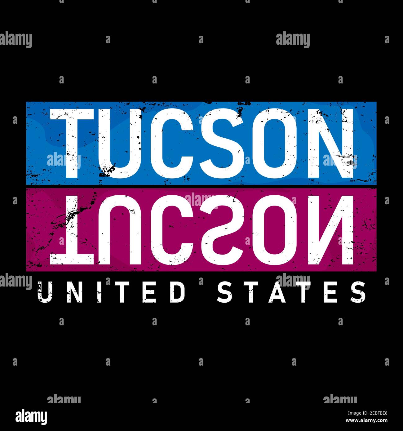 Tucson Arizona, brooklyn, grafica tipografica, per stampe di t-shirt, illustrazione vettoriale. Illustrazione Vettoriale