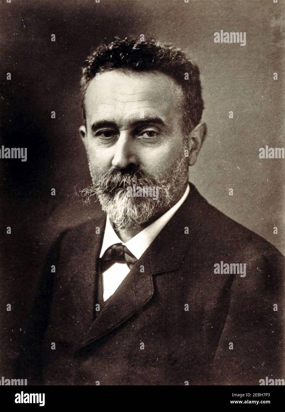 ALPHONSE BERTILLON (1853-1914) ufficiale di polizia francese che ha creato un documento di identificazione sistema basato sulle caratteristiche fisiche Foto Stock