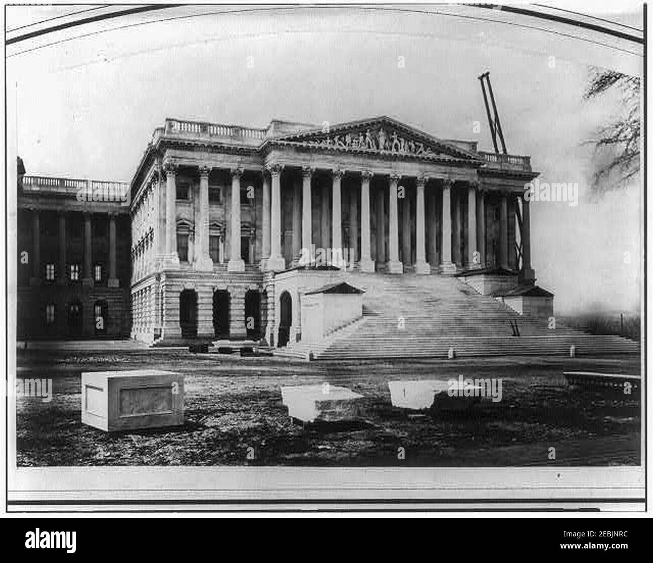 Ala Nord e il Portico dell'U.S. Capitol (Senato fine - Est anteriore) Foto Stock