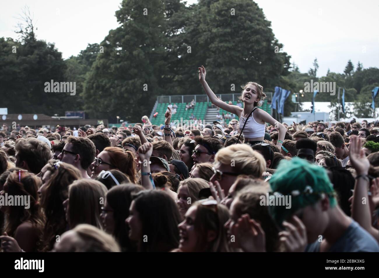 Proiezioni generali alla decima edizione (2015) del Latitude Festival di Southwold, Suffolk Foto Stock