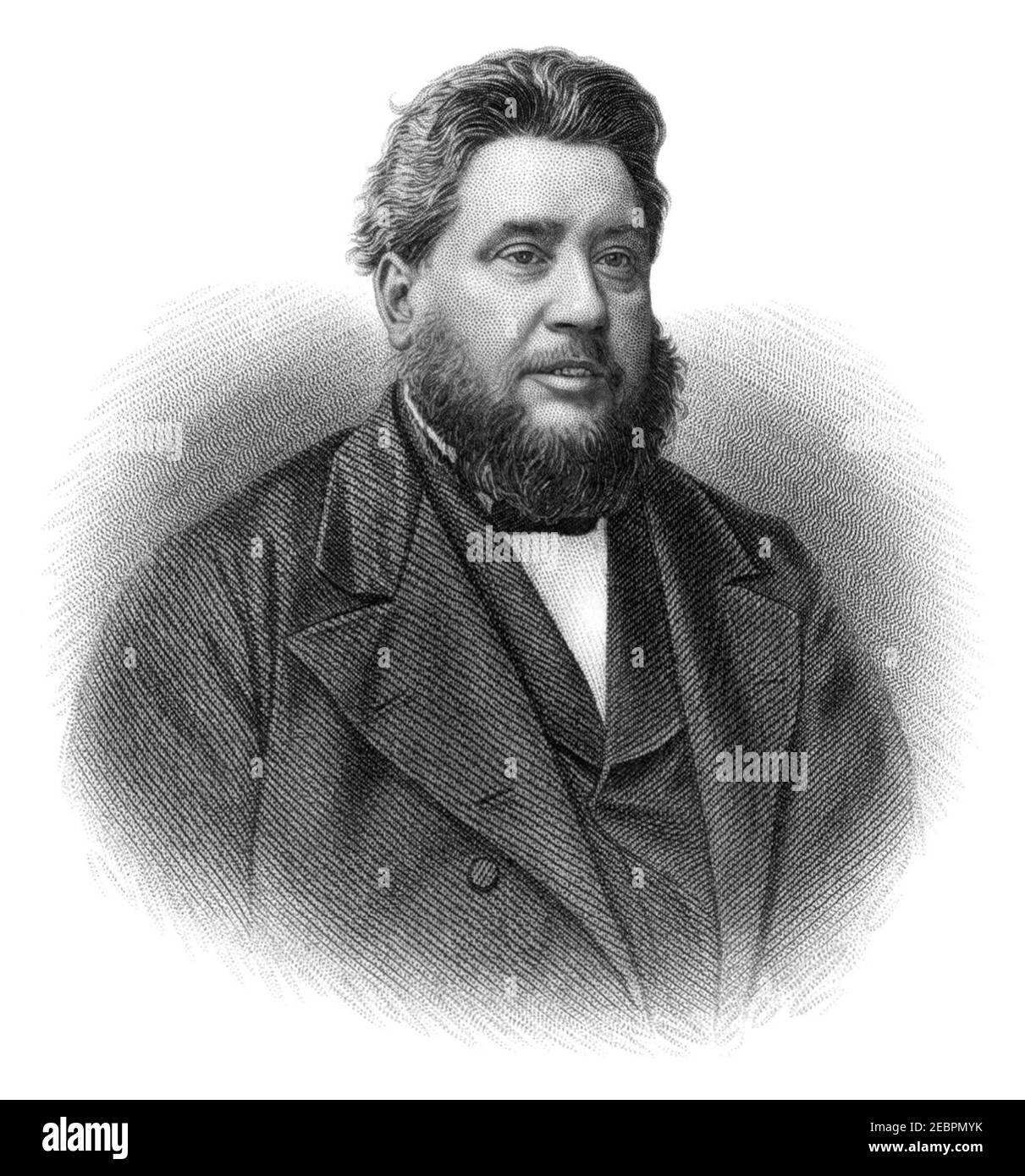 Charles Haddon Spurgeon (1834–1892), rinomato ministro Battista a Londra, Inghilterra, conosciuto come il "Principe dei Predicatori". Foto Stock