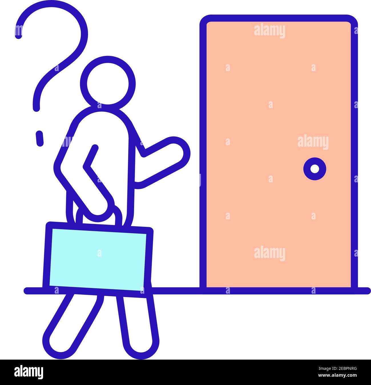 Icona del colore RGB di lavoro temporaneo Illustrazione Vettoriale