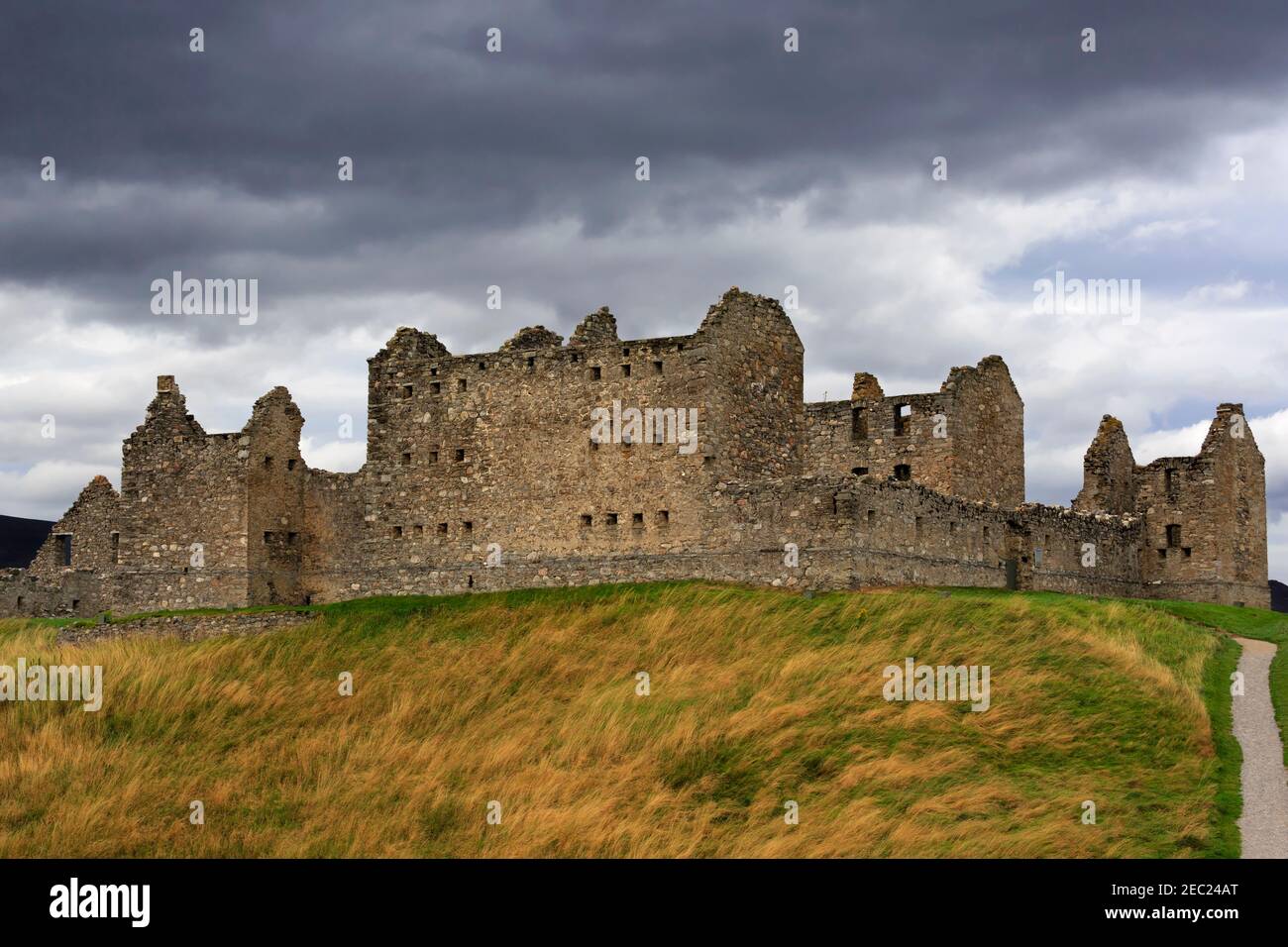 Ruthven Barracks, Kingussie, Scozia. Caserma fortificata costruita nel 1719 sul sito di castelli precedenti dopo l'ascesa giacobita. Foto Stock