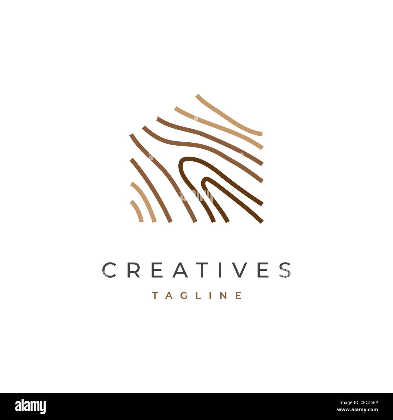 disegno del logo della casa di legno Illustrazione Vettoriale