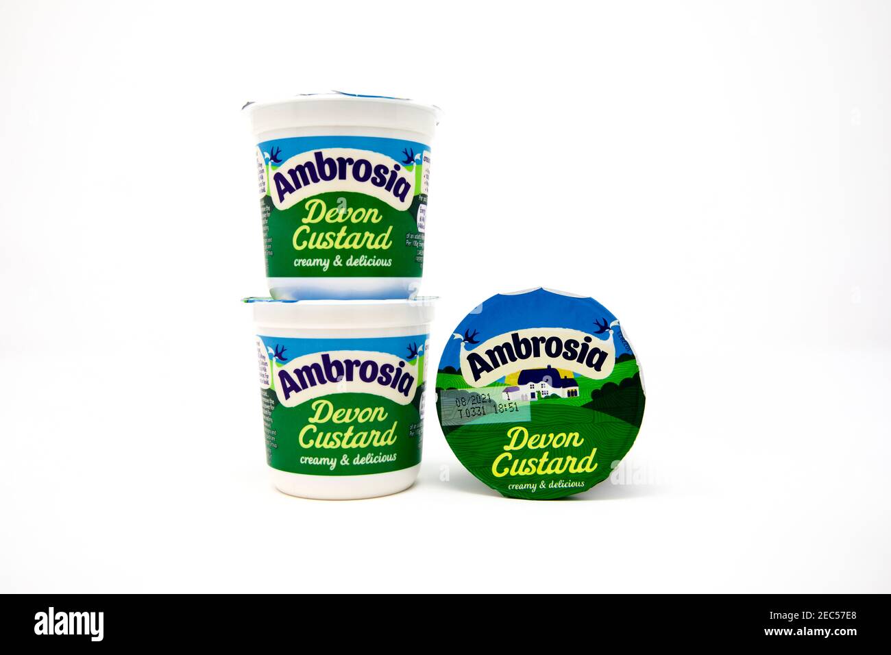 Ambrosia Devon crema pasticcera Foto Stock