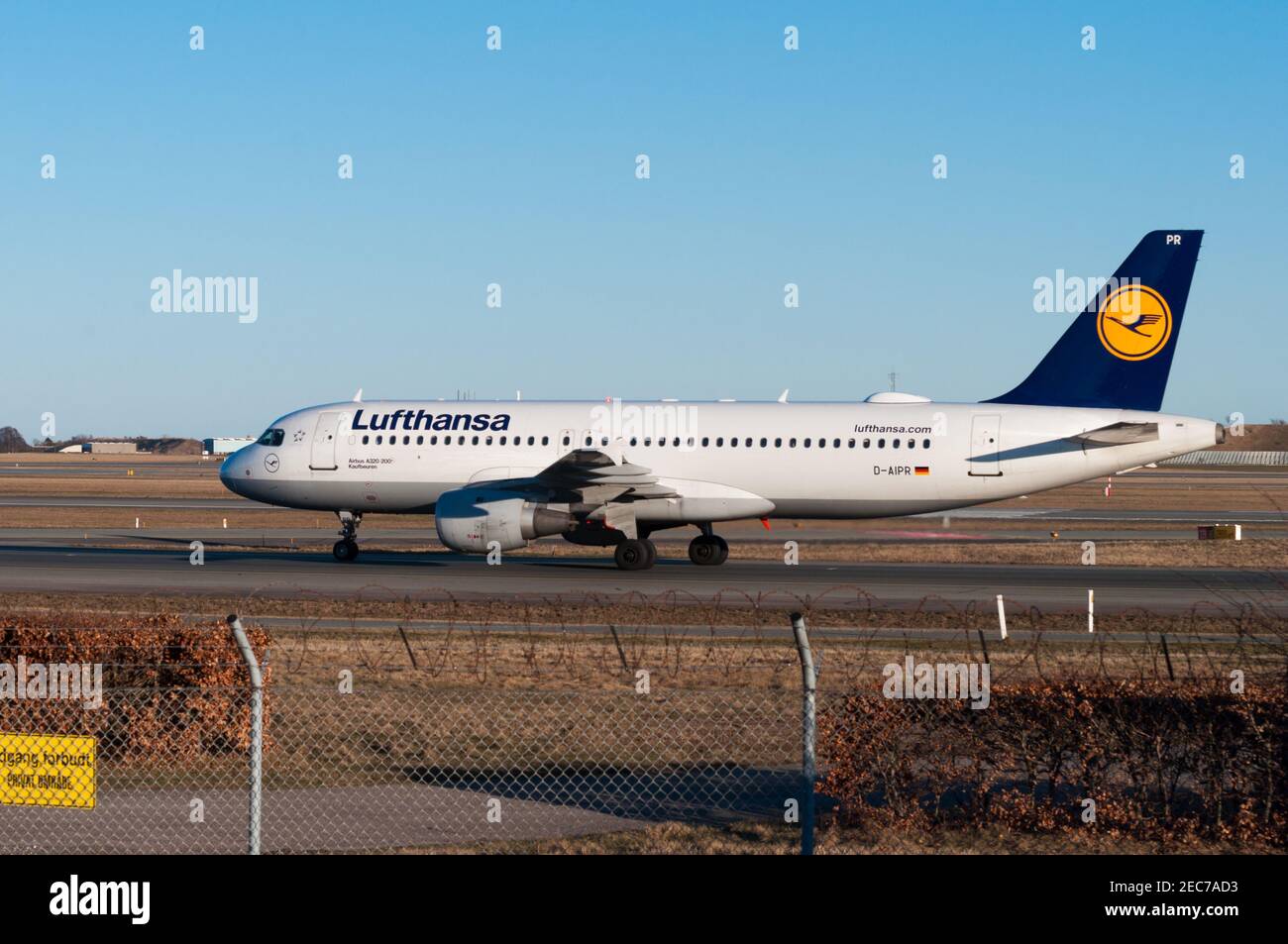 Copenaghen Danimarca - Marzo 18. 2018: Lufthansa Airbus A321 aereo all'aeroporto di Copenhagen Foto Stock