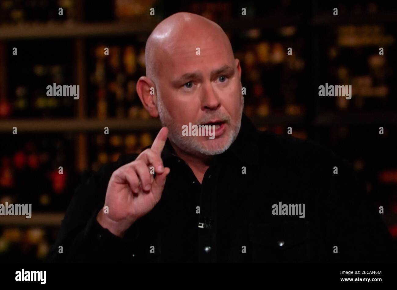 12 febbraio 2021, Hollywood, California, USA - STEVE SCHMIDT, un co-fondatore del Lincoln Project, appare sullo show HBO, 'Real Time with Bill Maher.(Credit Image: © HBO/Real Time/ZUMA Wire) Foto Stock