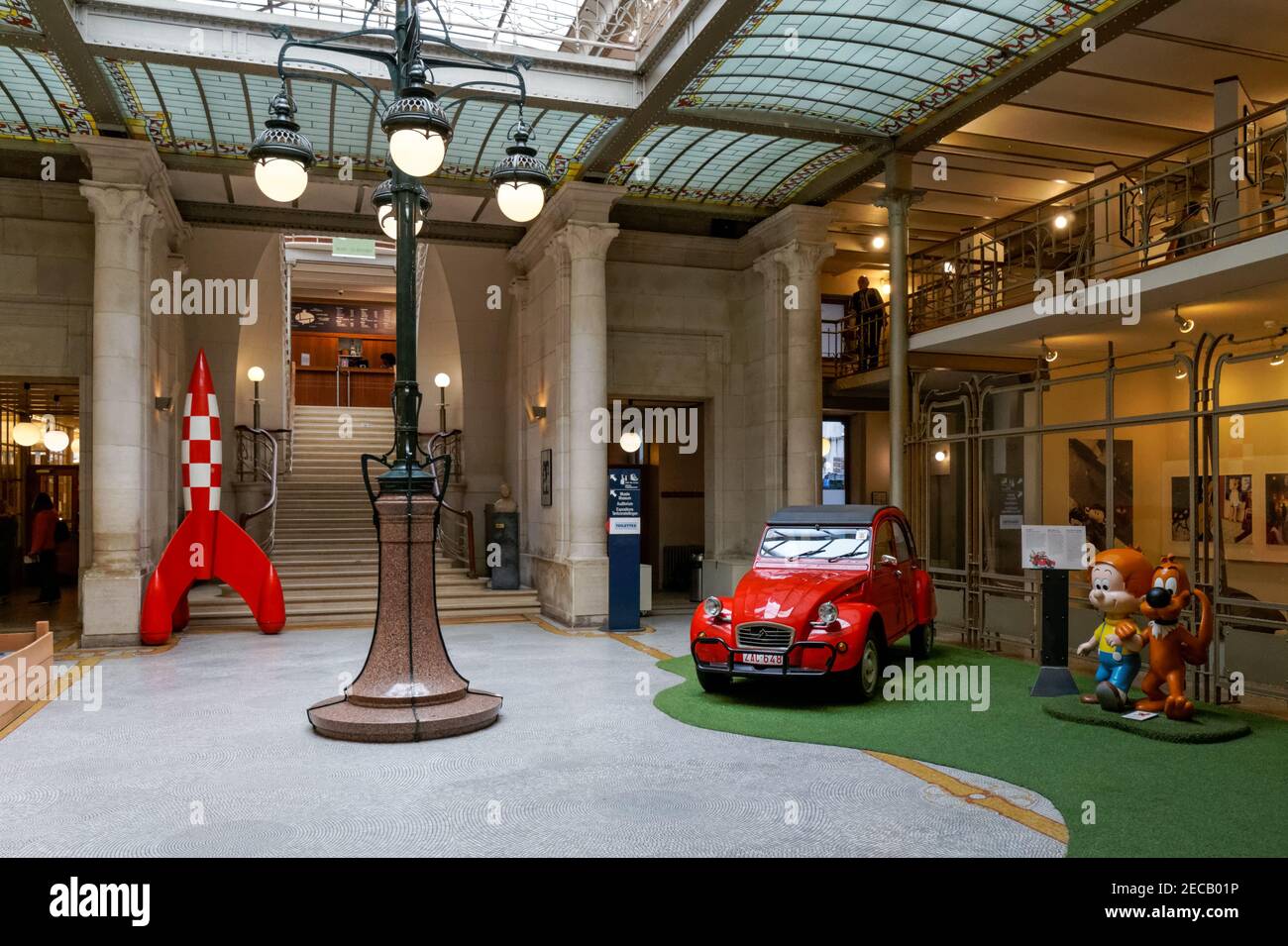Il Belgian Comic Strip Centre, interno, Foto Stock