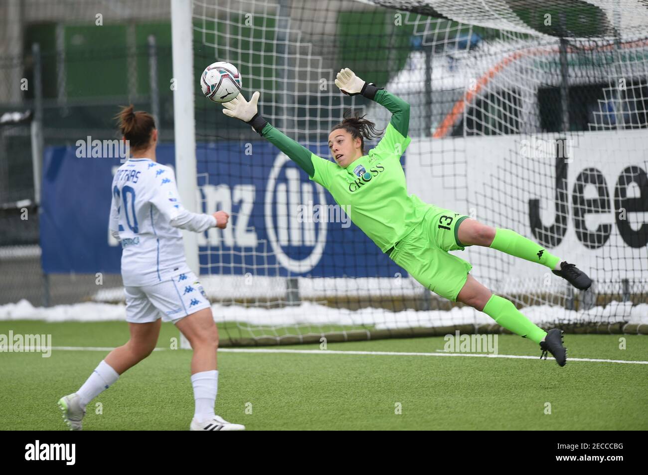 Juventus Training Center, Vinovo (TO), Italy, 13 Feb 2021, Noemi fedele (Empoli) durante Juventus vs Empoli Ladies, Italian Coppa Italia Football Match - Photo Danilo Vigo / LM Foto Stock