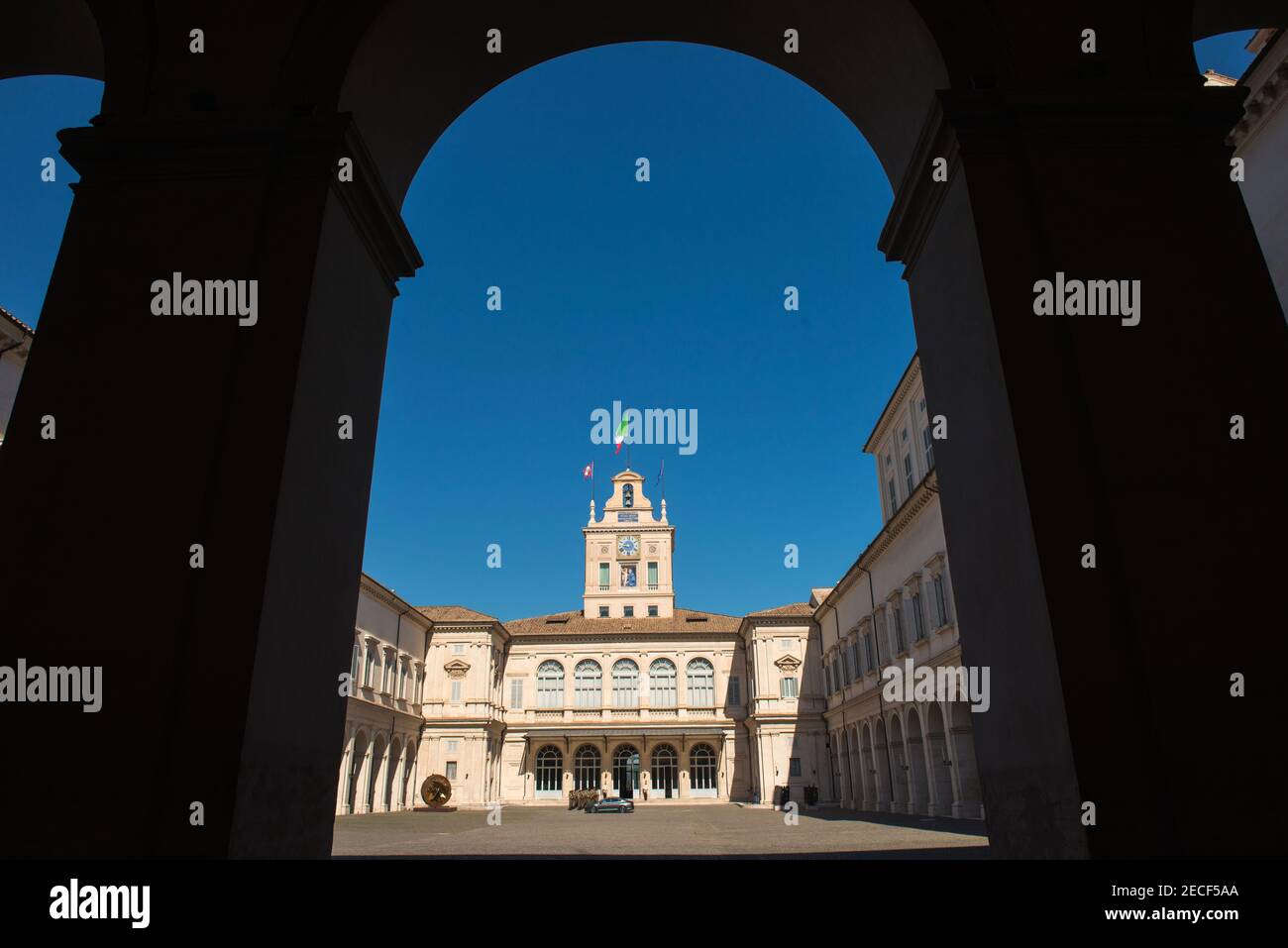 ROMA, ITALIA - SETTEMBRE 05 2014: Palazzo del Quirinale, residenza ufficiale del Presidente della Repubblica Italiana a Roma. ©Andrea Sabbadini Foto Stock