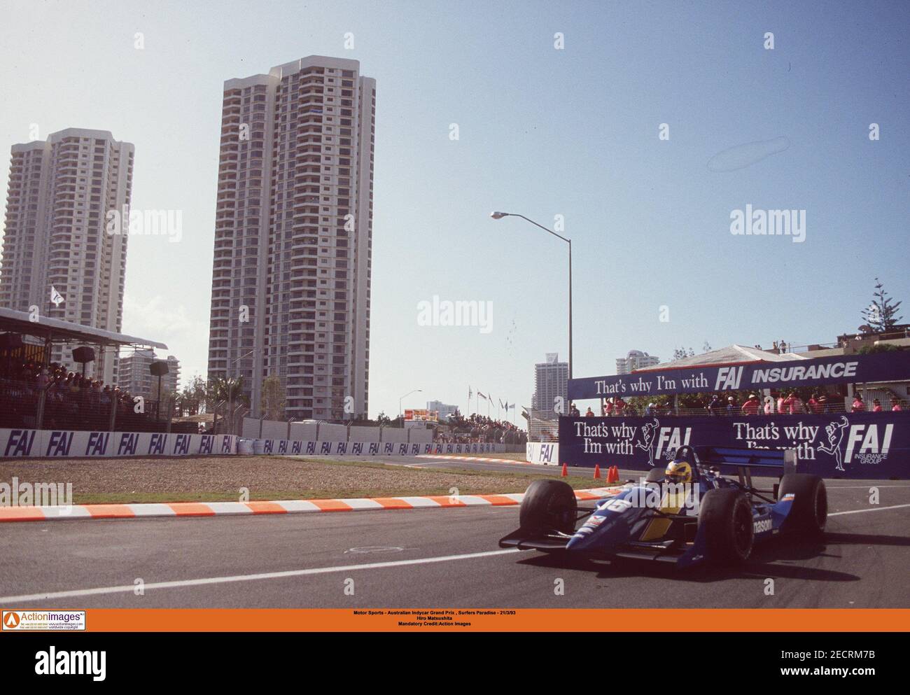 Motor Sports - Australian Indycar Grand Prix , Surfers Paradise - 21/3/93 Hiro Matsushita Mandatory Credit:Action Images F1 Foto Stock