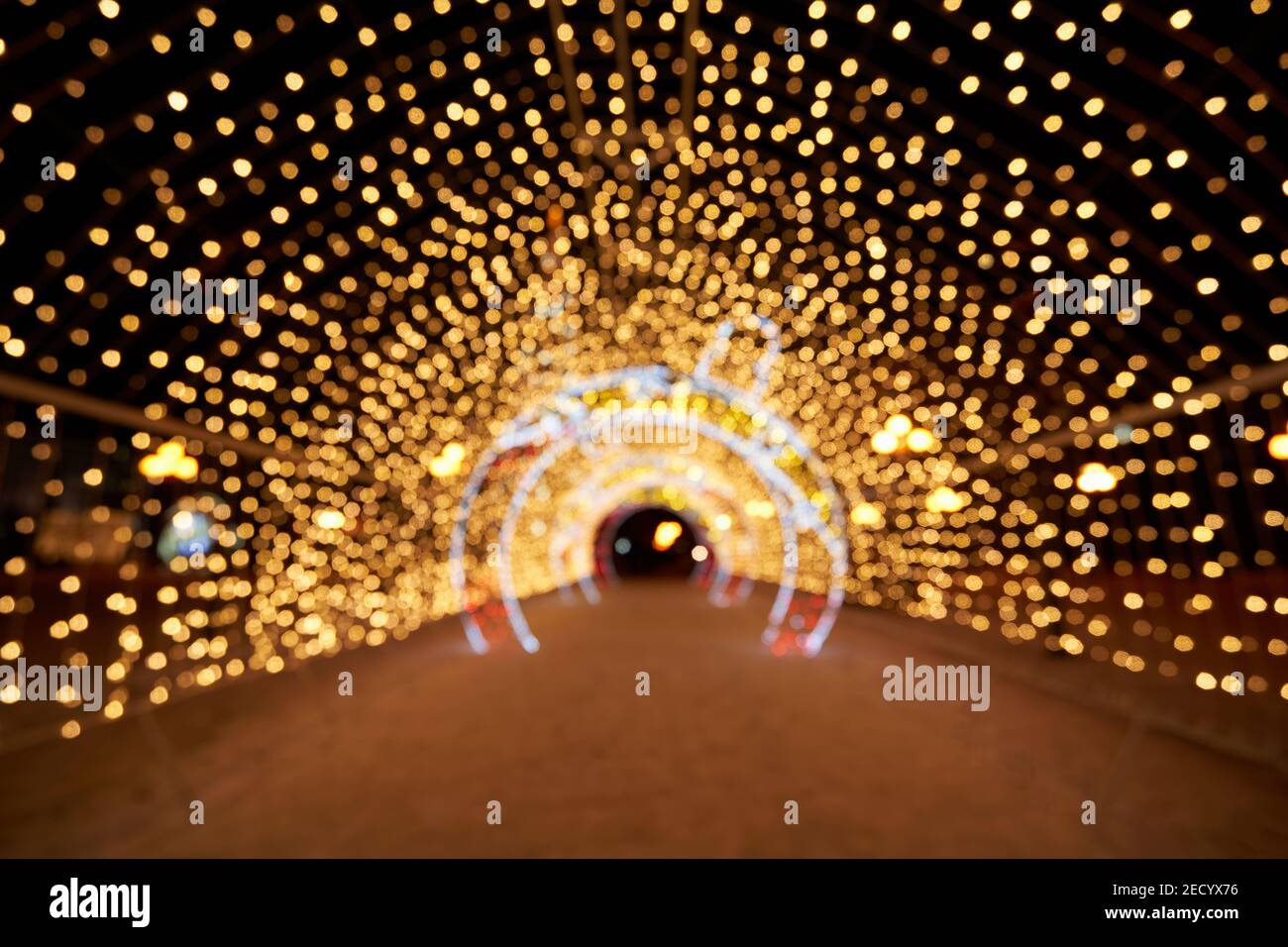 Astratto sfondo offuscato di terreni all'aperto a natale Foto Stock