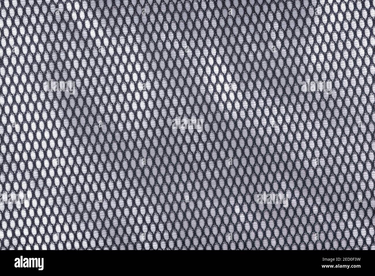 Membrana moderna in tessuto nero e argento. Trama astratta e sfondo Foto Stock