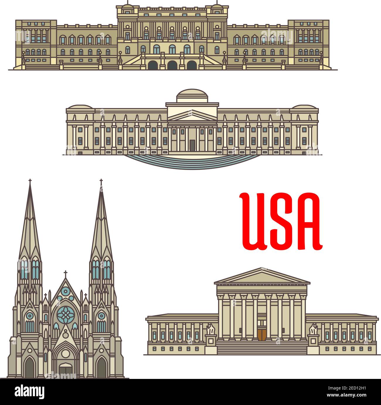 Corte suprema storica Immagini Vettoriali Stock Alamy