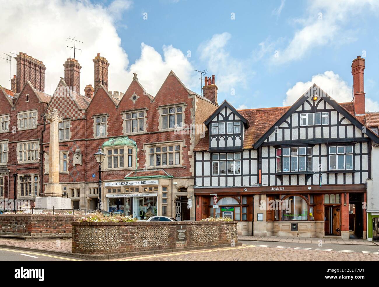 Centro cittadino di Arundel nel Sussex Ovest, Inghilterra Sud Est Foto Stock