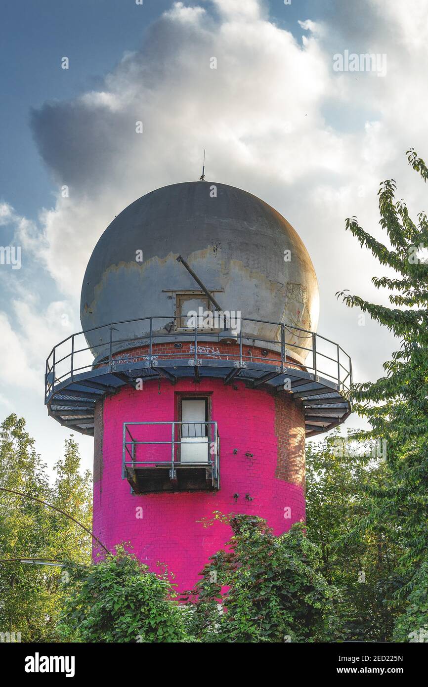 Stazione di ascolto NSA, Lost Place, Berlino, Germania Foto Stock