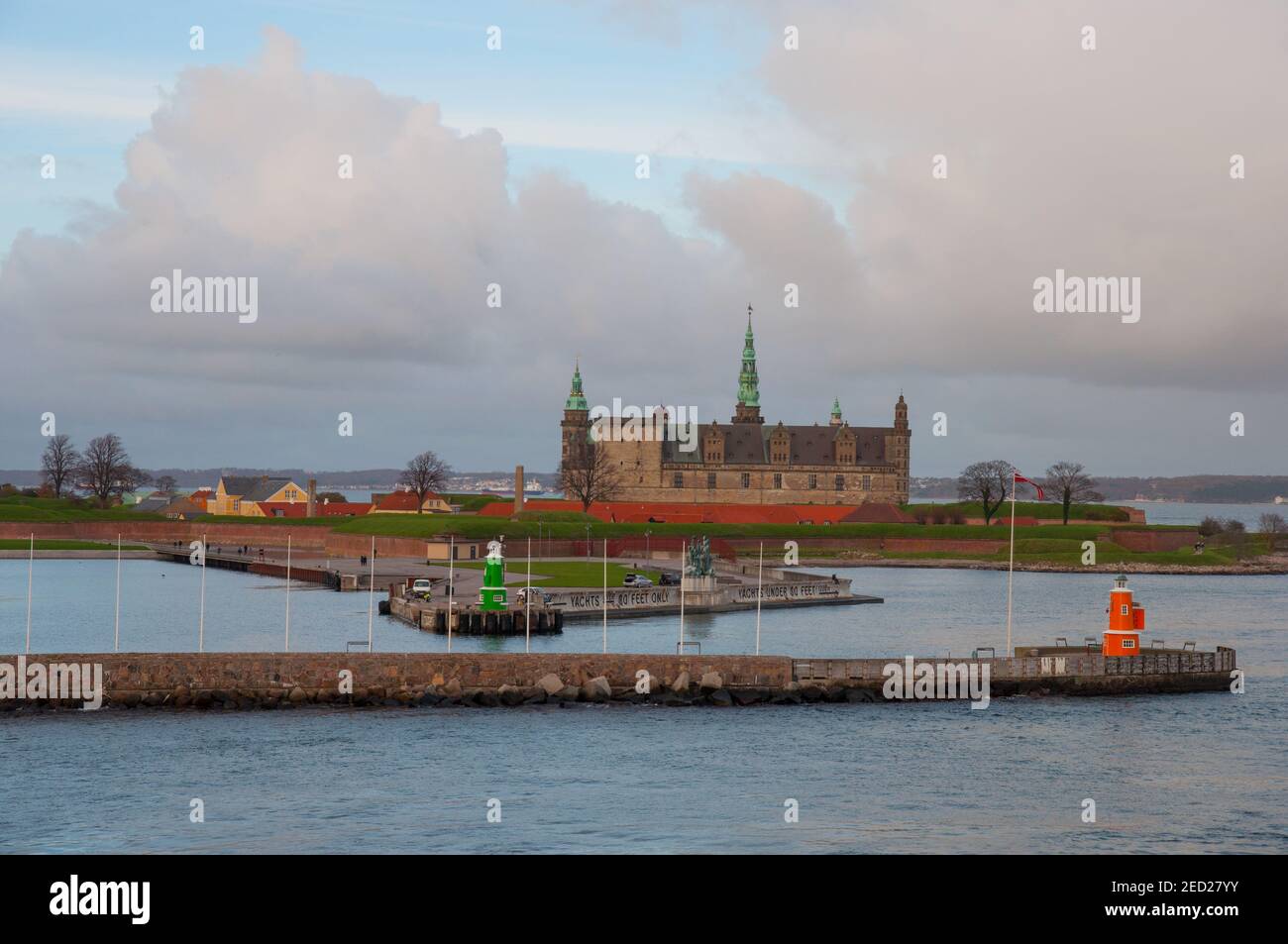 Castello di Kronborg in Danimarca in un giorno d'autunno Foto Stock