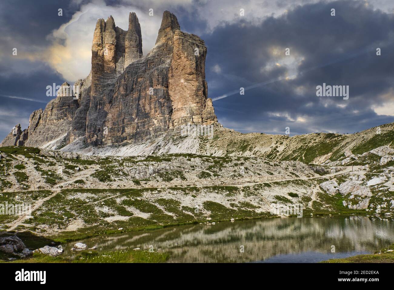 Tre vette del Lavaredo nelle Dolomiti Foto Stock