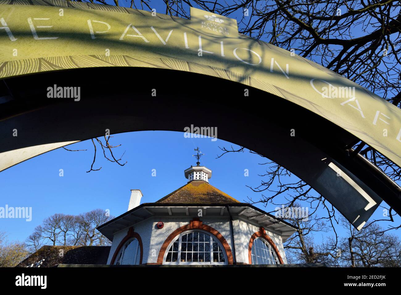 Pavilion Cafe, Greenwich Park, Greenwich, East London, Regno Unito Foto Stock